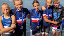equipe benjamine championne de France Aquathlon