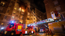 Intervention pompiers de paris rue du Capitaine Ferber