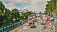 Chantier de l'ouvrage Résistance de la gare Issy RER