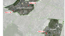 Plan localisant les plans d'alignement approuvés départementaux soumis à enquête publique