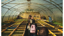 Visite d'une ferme biologique à Cergy lors de la première édition du Défi zéro carbone.