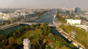 Ile Saint-Germain vue aérienne
