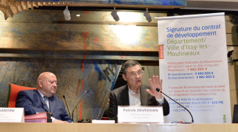 Signature du contrat développement entre la ville et les hauts de seine