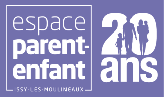 Logo des 20 ans de l'Espace Parent-Enfant