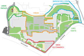 Plan du nouveau Forum des Epinettes