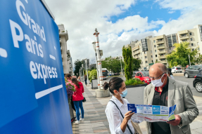 Temps d'échanges Société du Grand Paris Place de la Résistance 