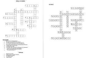 jeux croisés