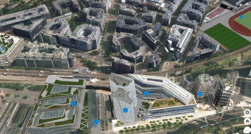 Maquette d'Issy en 3D