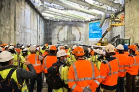 Le tunnelier Laurence est arrivé à la gare de Fort d'Issy-Vanves-Clamart