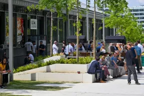 L'inauguration des Halles. 