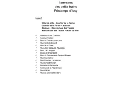 Le circuit des petits trains