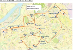 Itinéraire du TUVIM – Printemps d’Issy du 18 mai 2025