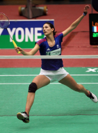 Perrine Le Buhanic, championne de badminton