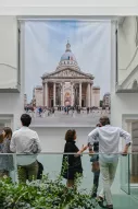 Une oeuvre de Sacha Luisada représentant Le Panthéon exposée à l'Espace Andrée Chedid