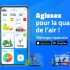 Vue d'une capture d'écran de l'application Geco Air